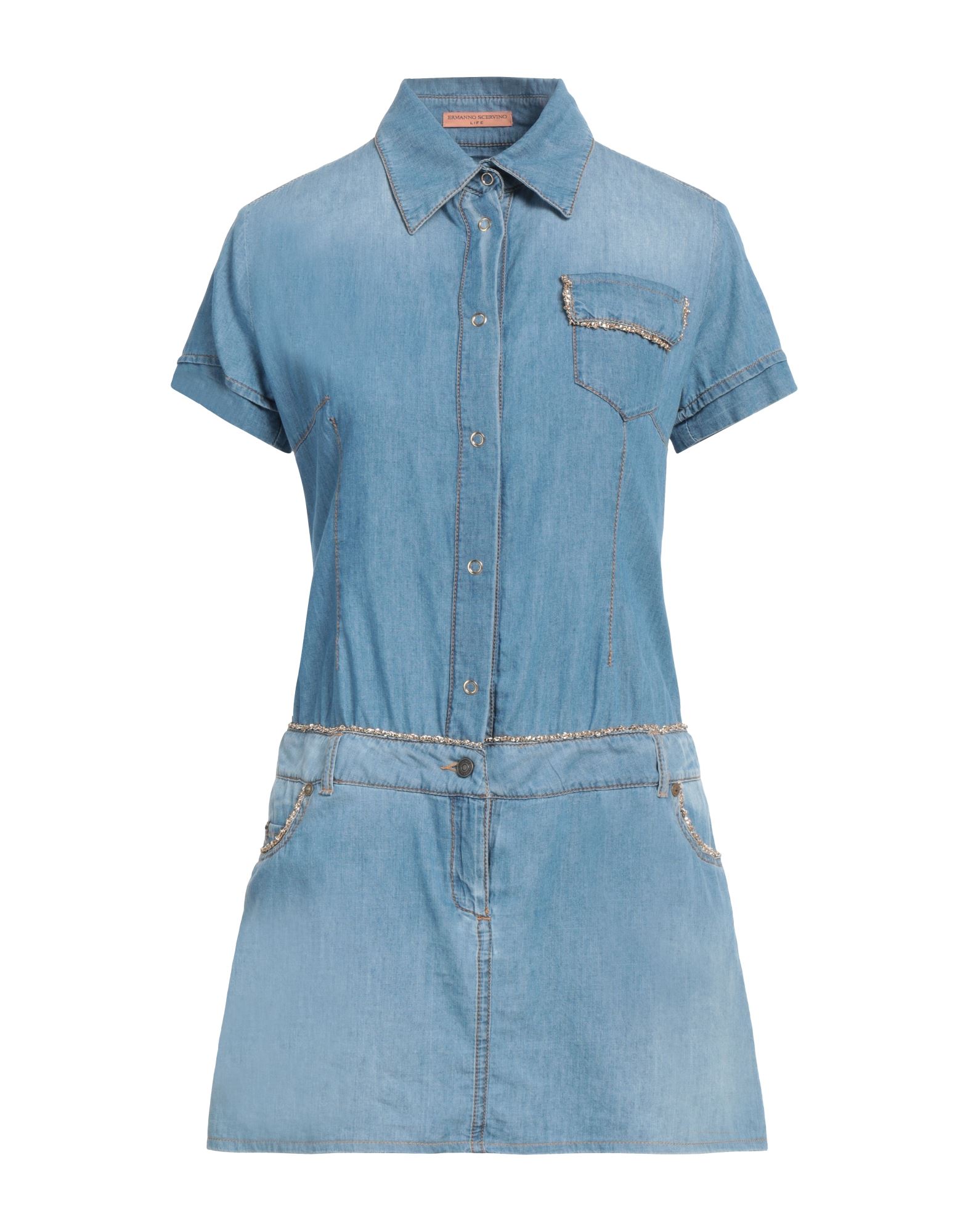 ERMANNO SCERVINO Mini-kleid Damen Blau von ERMANNO SCERVINO