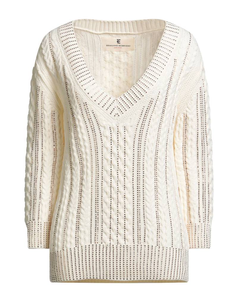 ERMANNO SCERVINO Pullover Damen Cremeweiß von ERMANNO SCERVINO