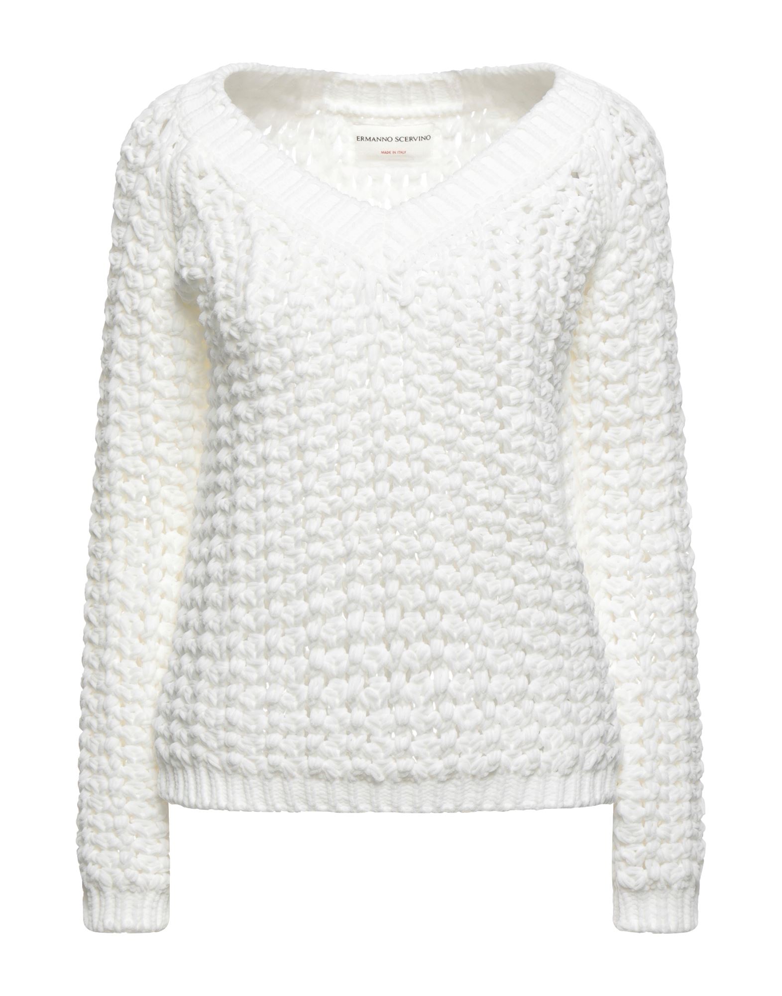 ERMANNO SCERVINO Pullover Damen Weiß von ERMANNO SCERVINO