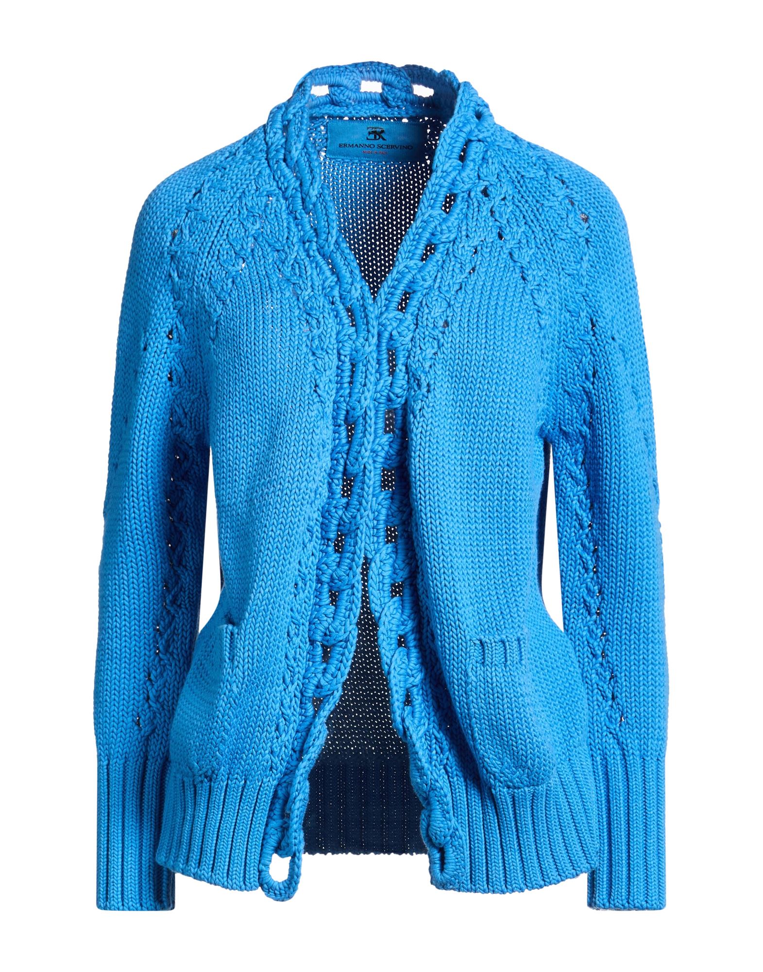ERMANNO SCERVINO Strickjacke Damen Blau von ERMANNO SCERVINO