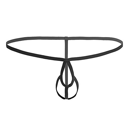 EROSPA® String - Komplett Ouvert - Herren/Männer - Schwarz - Einheitsgröße One Size (S-XL) von EROSPA