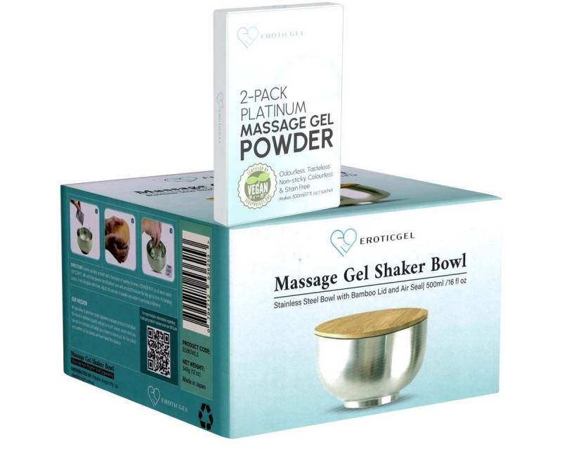 EROTICGEL Gleit- und Massagegel Massage Gel Shaker Bowl, Schale für Nuru-Massagegel, 2-tlg., - Inklusive 2x5g japanisches Massagegel-Pulver EROTICGEL Gleit- und Massagegel Massage Gel Shaker Bowl, Schale für Nuru-Massagegel, 2-tlg., - Inklusive 2x5g japanisches Massagegel-Pulver von EROTICGEL