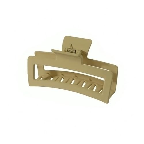 3 Stück schöne und modische große Plumeria-Blume, 13 cm, quadratisch, matt, Haarspange, Kopfschmuck, Haarschmuck für Damen (helles Kaffee) von ERQIAO