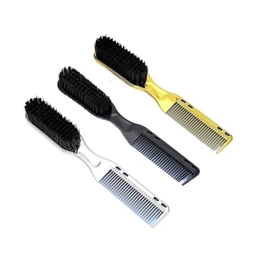 ERQIAO Herren-Bart-Styling, Kämmen, Haarfragmente, Kehrbart, Styling-Pflege, Doppelkopf, multifunktionaler Kamm, praktisches Haarstyling, einfach zu bedienen (3er-Set) von ERQIAO