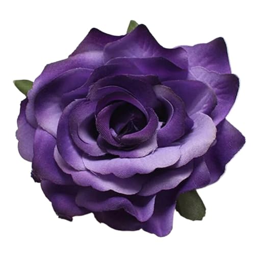 Haarspangen im Hawaii-Reisestil, Rosen-Blumen, Brautschmuck, Brautjungfer, Haarspange, Brosche, Hochzeit, Party, Haarschmuck, Haarnadeln (lila) von ERQIAO