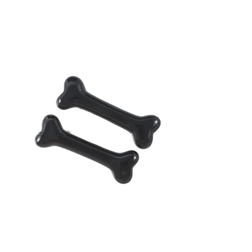 Modische Haarspangen für Damen, Haarschmuck, Hundeknochen-Design, Haarnadel, Charm, schöne Haarnadel, Schwarz, 2 Stück von ERQIAO