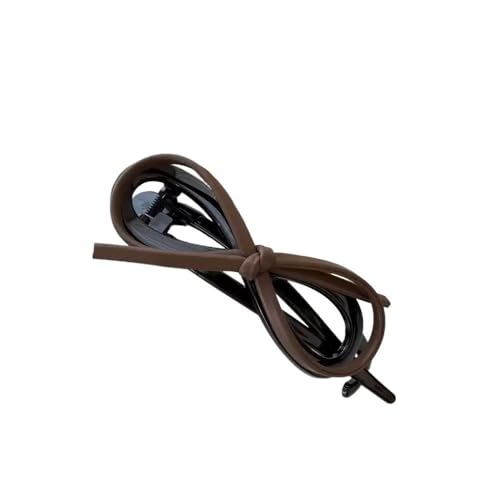 Produkt Temperament Lederschleife gedrehter Clip für den Hinterkopf von Damen, High-End-Gefühl, einzeiliger Clip für 2025 Haar-Accessoires (3) von ERQIAO