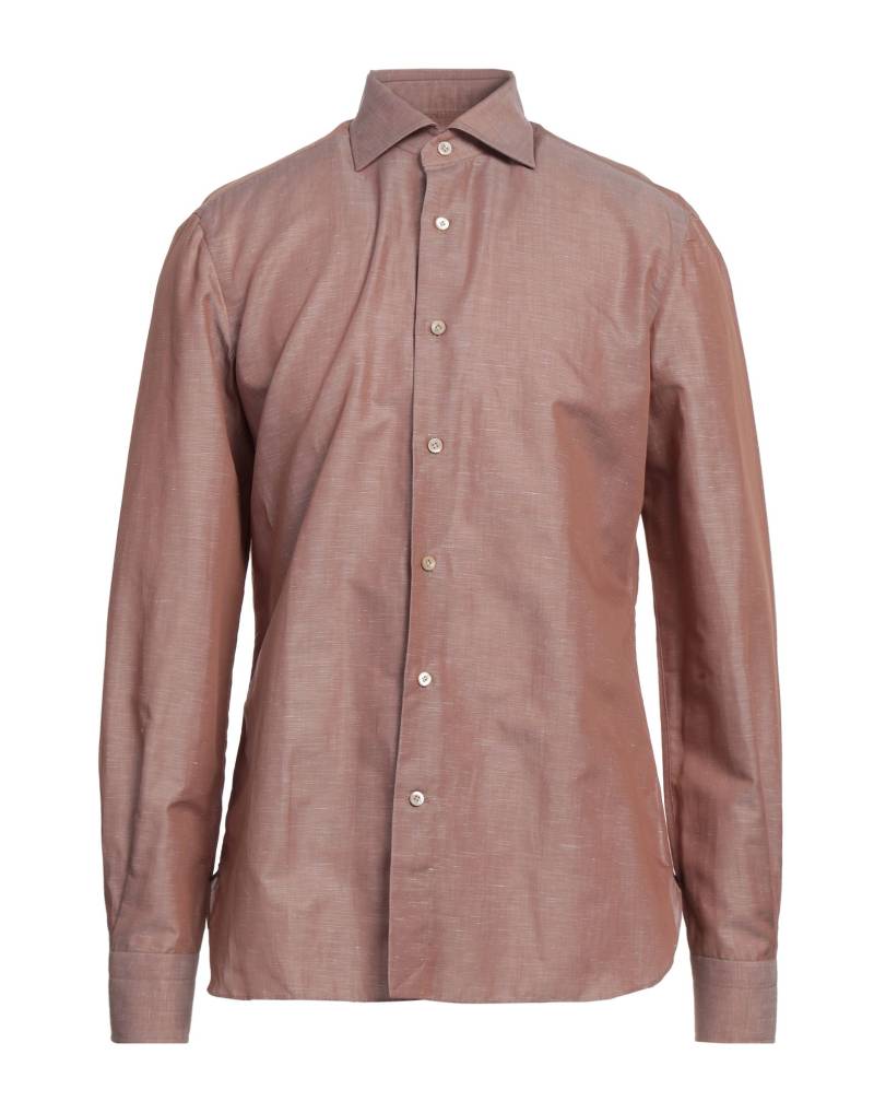 ERRICO FORMICOLA Napoli Hemd Herren Hellbraun von ERRICO FORMICOLA Napoli