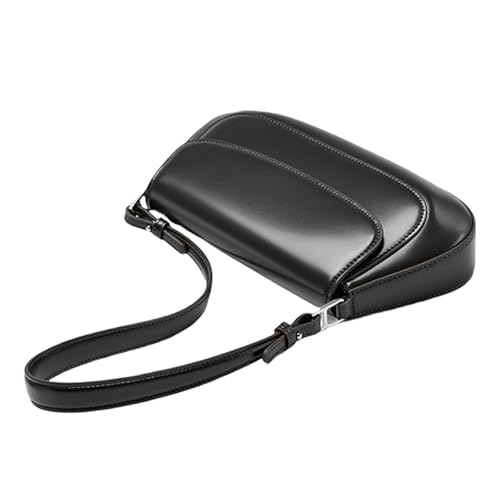 Anspruchsvolle Damen Kunstleder Umhängetasche für Arbeit Büro und Einkaufen Achselhandtasche mit verstellbarem Riemen Mode Kunstleder Umhängetasche, Schwarz , One Size Anspruchsvolle Damen Kunstleder Umhängetasche für Arbeit Büro und Einkaufen Achselhandtasche mit verstellbarem Riemen Mode Kunstleder Umhängetasche, Schwarz , One Size von ERRORY