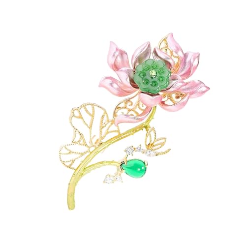 Anspruchsvolle Kupfer-Wasserlilien-Brosche, künstlerisches Tropföl-Design, vielseitiges Accessoire für Kleider, Mäntel, Geschenke, elegante Seerosen-Brosche Anspruchsvolle Kupfer-Wasserlilien-Brosche, künstlerisches Tropföl-Design, vielseitiges Accessoire für Kleider, Mäntel, Geschenke, elegante Seerosen-Brosche von ERRORY