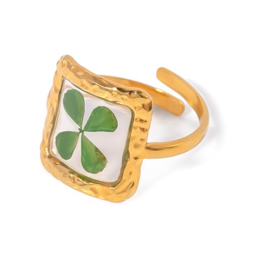 Anspruchsvolle Ringe mit floralem Design, moderne Blumenringe, Accessoire, stilvolle offene Verzierung für Partys, Versammlungen, trendiger Damenschmuck, Einheitsgröße, Wie beschrieben, Wie von ERRORY