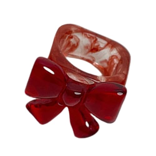 Auffällige Harzringe mit Schleife, Handschmuck, geeignet zur Verschönerung von Alltags- und Party-Outfits, einzigartiges Accessoire, Einheitsgröße, Wie beschrieben, Wie beschrieben Auffällige Harzringe mit Schleife, Handschmuck, geeignet zur Verschönerung von Alltags- und Party-Outfits, einzigartiges Accessoire, Einheitsgröße, Wie beschrieben, Wie beschrieben von ERRORY