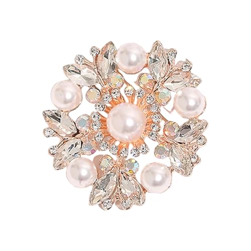 Blumen-Brosche aus Legierung mit Zirkonia-Steinen, wandelbarer Schalverschluss für Damen, Party, Alltag, Outfits, funkelnde Strasssteine, Blumennadel, Einheitsgröße, Wie beschrieben Blumen-Brosche aus Legierung mit Zirkonia-Steinen, wandelbarer Schalverschluss für Damen, Party, Alltag, Outfits, funkelnde Strasssteine, Blumennadel, Einheitsgröße, Wie beschrieben von ERRORY