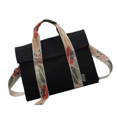 Damen Große Canvas Crssbody Bag Stilvolle Umhängetaschen Handtasche Große Satchel Geldbörse Verstellbarer Riemen Für Den Alltag Multi Fach Tasche, Farbe: Schwarz, One Size Damen Große Canvas Crssbody Bag Stilvolle Umhängetaschen Handtasche Große Satchel Geldbörse Verstellbarer Riemen Für Den Alltag Multi Fach Tasche, Farbe: Schwarz, One Size von ERRORY