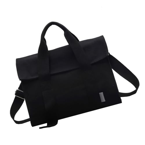 Damen Große Canvas Crssbody Bag Stilvolle Umhängetaschen Handtasche Große Satchel Geldbörse Verstellbarer Riemen Für Den Alltag Multi Fach Tasche, Schwarz , One Size Damen Große Canvas Crssbody Bag Stilvolle Umhängetaschen Handtasche Große Satchel Geldbörse Verstellbarer Riemen Für Den Alltag Multi Fach Tasche, Schwarz , One Size von ERRORY