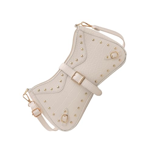 Damen-Schultertasche mit Nieten, PU-Leder, Achseltasche, Retro, Achseltasche, Pendeln, trendiger Crossbody für den Alltag, Damen, Schultertasche, Retro, Crossbody, Nieten, Unterarm, stilvolle Damen-Schultertasche mit Nieten, PU-Leder, Achseltasche, Retro, Achseltasche, Pendeln, trendiger Crossbody für den Alltag, Damen, Schultertasche, Retro, Crossbody, Nieten, Unterarm, stilvolle von ERRORY