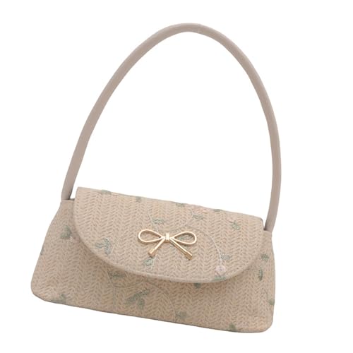 Damen Strohtasche Stickerei Achsel Tasche Handgewebte Schulter Weiblich Achsel Trend Urlaub Mode Handtasche Frauen Handgewebte Schulter Trend Handtasche Stroh Stickerei Achsel, weiß, One Size Damen Strohtasche Stickerei Achsel Tasche Handgewebte Schulter Weiblich Achsel Trend Urlaub Mode Handtasche Frauen Handgewebte Schulter Trend Handtasche Stroh Stickerei Achsel, weiß, One Size von ERRORY