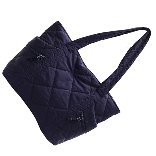 Damen-Umhängetasche, große Kapazität, Achseltasche, lässige Handtasche, passend für den Alltag, große Kapazität, Schultertasche, Achsel-Griff, Handtasche, Schule, blau, One Size Damen-Umhängetasche, große Kapazität, Achseltasche, lässige Handtasche, passend für den Alltag, große Kapazität, Schultertasche, Achsel-Griff, Handtasche, Schule, blau, One Size von ERRORY