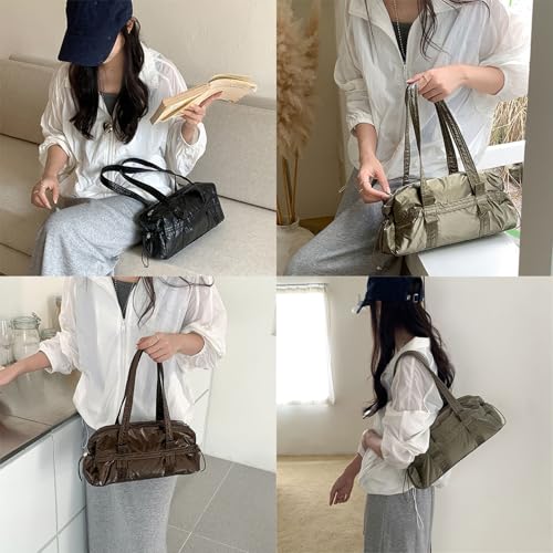 Damentasche im koreanischen Stil, Schultertasche, Obergriff, Handtasche, Pendeln, große Kapazität, Unterarm, PU-Leder, Achselhöhle, koreanische Stile, Schulter für Damen, einfache Achselhöhle, große von ERRORY
