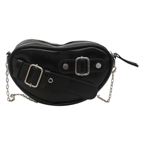 Damentasche im koreanischen Stil, Umhängetasche, Einkaufstasche, herzförmige Schultertasche, PU-Leder, Kuriertasche für den täglichen Gebrauch, Damen-Schultertasche, herzförmige Umhängetasche von ERRORY