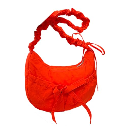 Damentasche mit Kordelzug, schöne Schleifen, Achselhöhle, koreanischer Stil, Schultereinkauf für den täglichen koreanischen Stil, Crossbody für Damen, Kordelzug, Schulterschleifen, Unterarm, rot, One Damentasche mit Kordelzug, schöne Schleifen, Achselhöhle, koreanischer Stil, Schultereinkauf für den täglichen koreanischen Stil, Crossbody für Damen, Kordelzug, Schulterschleifen, Unterarm, rot, One von ERRORY