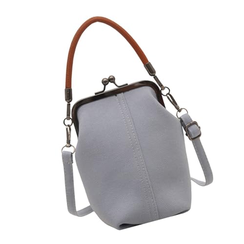 Denims Crossbody-Tasche für Damen, trendiger Schulterkuss, stilvolle tägliche Handtasche, Tragegriff oben, einfache Crossbody-Tasche mit Tragegriff oben, grau, One Size von ERRORY