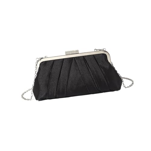 ERRORY Abendtasche für Damen, Geldbörse, Kettenriemen, Schultertasche, elegante Bankett-Handtasche, plissiert, für Party, Hochzeit, Bankett, modische Schulterkette, Riemen, Abendhandtasche für Party ERRORY Abendtasche für Damen, Geldbörse, Kettenriemen, Schultertasche, elegante Bankett-Handtasche, plissiert, für Party, Hochzeit, Bankett, modische Schulterkette, Riemen, Abendhandtasche für Party von ERRORY