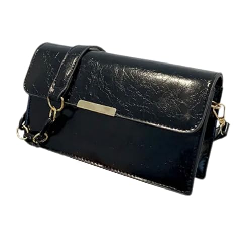 ERRORY Anspruchsvolle Unterarmtasche aus PU-Leder, quadratische Tasche für Damen, Schultertasche, Kontrastfarbe, vielseitige Umhängetasche für Damen, Schwarz , One Size ERRORY Anspruchsvolle Unterarmtasche aus PU-Leder, quadratische Tasche für Damen, Schultertasche, Kontrastfarbe, vielseitige Umhängetasche für Damen, Schwarz , One Size von ERRORY