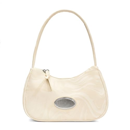 ERRORY Damen Achseltasche Canvas Schultertasche Trend Shopping Ästhetische Handtasche All-Matching Achsel für tägliche Frauen Achsel ästhetische Handtasche Canvas Schulter Mode Unterarm, weiß, One ERRORY Damen Achseltasche Canvas Schultertasche Trend Shopping Ästhetische Handtasche All-Matching Achsel für tägliche Frauen Achsel ästhetische Handtasche Canvas Schulter Mode Unterarm, weiß, One von ERRORY