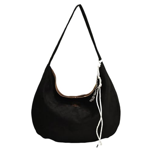 ERRORY Damen Achseltasche Top Griff Handtasche Herbst Winter Bucket Bag Große Kapazität Schulter Satchels Unterarm Frauen Große Kapazität Achsel Top Griff Handtasche Satchels Schulter, Schwarz , One von ERRORY