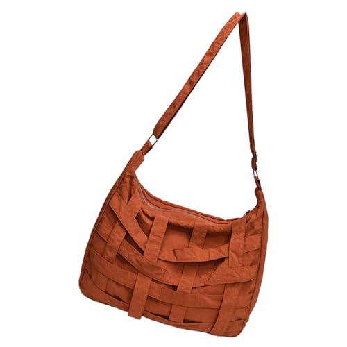 ERRORY Damen-Schultertasche aus Nylon, einfarbig, einfaches Pendeln, große Kapazität, Kuriertasche für den täglichen Gebrauch, Reisen, große Kapazität, Kuriertasche, Pendeln von ERRORY