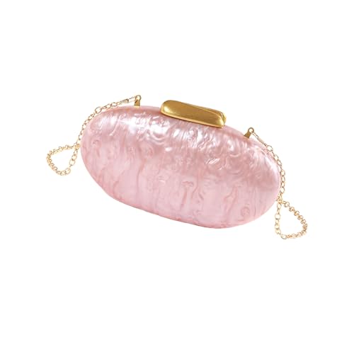 ERRORY Damen-Schultertasche in Eierform, Acryl, Abendtasche, Kettenriemen, Abend-Clutches, Handtasche, Geldbörse für Party, Abschlussball, Eierform, für Damen, Kettenriemen, Schulter-Clutch, B, One ERRORY Damen-Schultertasche in Eierform, Acryl, Abendtasche, Kettenriemen, Abend-Clutches, Handtasche, Geldbörse für Party, Abschlussball, Eierform, für Damen, Kettenriemen, Schulter-Clutch, B, One von ERRORY