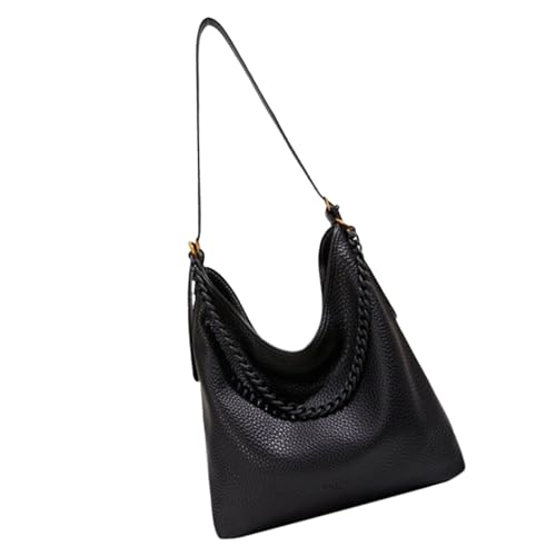 ERRORY Damen-Umhängetasche, große Kapazität, Achseltasche, ästhetische Handtaschen, schlichter Unterarm mit Kette, für Herbst, Winter, ästhetische Achselhöhle, große Kapazität, Schultertasche, Schwarz ERRORY Damen-Umhängetasche, große Kapazität, Achseltasche, ästhetische Handtaschen, schlichter Unterarm mit Kette, für Herbst, Winter, ästhetische Achselhöhle, große Kapazität, Schultertasche, Schwarz von ERRORY