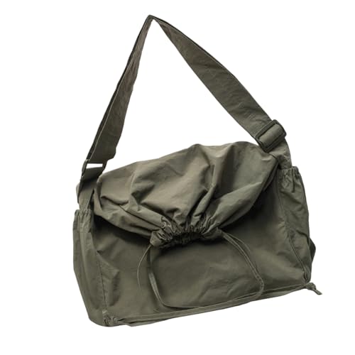 ERRORY Damen-Umhängetasche, großes Fassungsvermögen, Kuriertasche, für Studenten, Schule, Einkaufen, einfarbig, für den täglichen Gebrauch, große Kapazität, Kuriertasche für Damen, Schultertasche von ERRORY