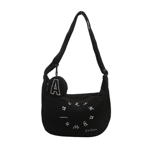 ERRORY Damen-Umhängetasche, trendige Knödel, Herbst, Winter, Crossbody, große Kapazität, Messenger für tägliche Reisen, Damen, Schultertasche, große Kapazität, Crossbody, lässig, Pendeln, für Reisen von ERRORY