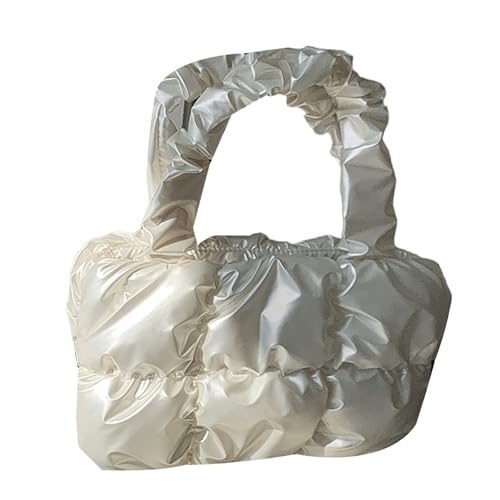ERRORY Damentasche, einfarbig, Wolkentasche, Tragegriff oben, große Kapazität, Schultertasche, gesteppt, für Pendler, Damenhandtasche, plissiert, Einkaufen, einfarbig, Schultergriff oben, beige, One ERRORY Damentasche, einfarbig, Wolkentasche, Tragegriff oben, große Kapazität, Schultertasche, gesteppt, für Pendler, Damenhandtasche, plissiert, Einkaufen, einfarbig, Schultergriff oben, beige, One von ERRORY