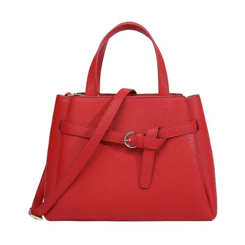 ERRORY Einfarbige Umhängetasche für Damen, lässige Umhängetasche, Handtasche, Tragegriff oben, PU-Leder, stilvolle Kuriertasche, modische Schulter für Damen, PU-Leder, stilvolle Umhängetasche, rot ERRORY Einfarbige Umhängetasche für Damen, lässige Umhängetasche, Handtasche, Tragegriff oben, PU-Leder, stilvolle Kuriertasche, modische Schulter für Damen, PU-Leder, stilvolle Umhängetasche, rot von ERRORY