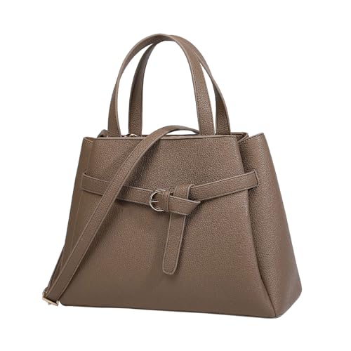 ERRORY Einfarbige Umhängetasche für Damen, lässige Umhängetasche, Handtasche, Tragegriff oben, PU-Leder, stilvolle Kuriertasche, modische Schulter für Damen, PU-Leder, stilvolle Umhängetasche, grau ERRORY Einfarbige Umhängetasche für Damen, lässige Umhängetasche, Handtasche, Tragegriff oben, PU-Leder, stilvolle Kuriertasche, modische Schulter für Damen, PU-Leder, stilvolle Umhängetasche, grau von ERRORY