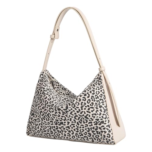ERRORY Einzigartiger Leoparden-Print Slouchy Bag für Damen, leichte Schultertasche, Unterarmtasche, geräumig, lässig, Handtasche, modische Tasche, aprikose, One Size ERRORY Einzigartiger Leoparden-Print Slouchy Bag für Damen, leichte Schultertasche, Unterarmtasche, geräumig, lässig, Handtasche, modische Tasche, aprikose, One Size von ERRORY