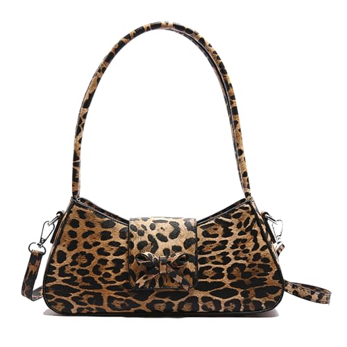 ERRORY Elegante Handtasche mit Leopardenmuster, PU-Leder, Achseltasche mit verstellbarem Schultergurt, Damen-Handtasche, coffee, One Size ERRORY Elegante Handtasche mit Leopardenmuster, PU-Leder, Achseltasche mit verstellbarem Schultergurt, Damen-Handtasche, coffee, One Size von ERRORY