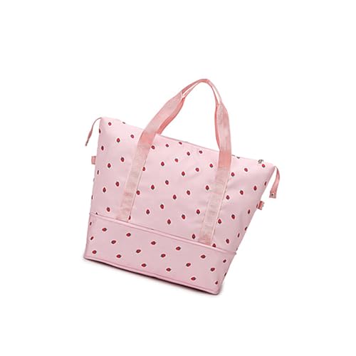 ERRORY Erweiterbare Reisetasche für Fitnessstudio, Reisen, Outdoor, Kapazität, mehrere Fächer, bequemer Schultergurt, große Kapazität, Turnbeutel, B, One Size von ERRORY