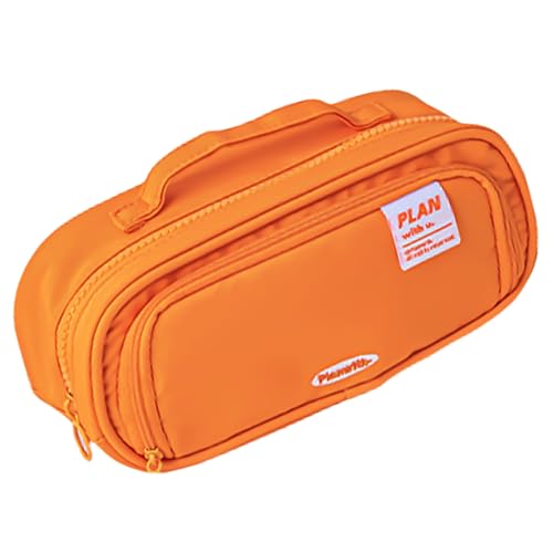 ERRORY Erweiterbare Stifttasche, einfache Schreibwarentasche, große Kapazität, Federmäppchen, Schulbürobedarf für Studenten, erweiterbares Federmäppchen, ästhetisch, einfacher Schreibwaren-Marker, a von ERRORY