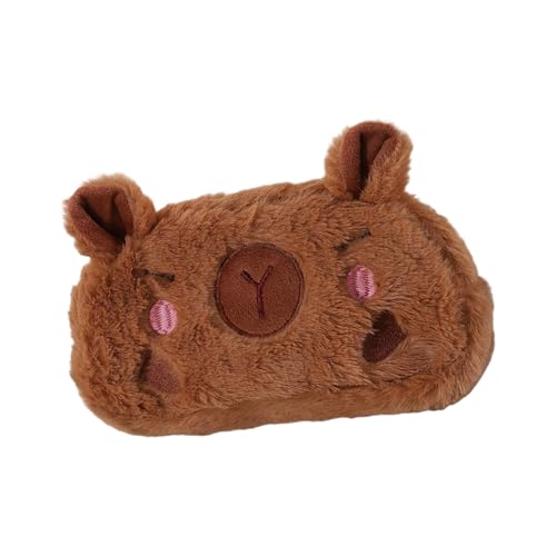 ERRORY Federmäppchen in Tierform, großes Fassungsvermögen, tragbar, Make-up-Organizer, Tasche für Make-up-Werkzeug, Zubehör, Plüschbeutel, a von ERRORY