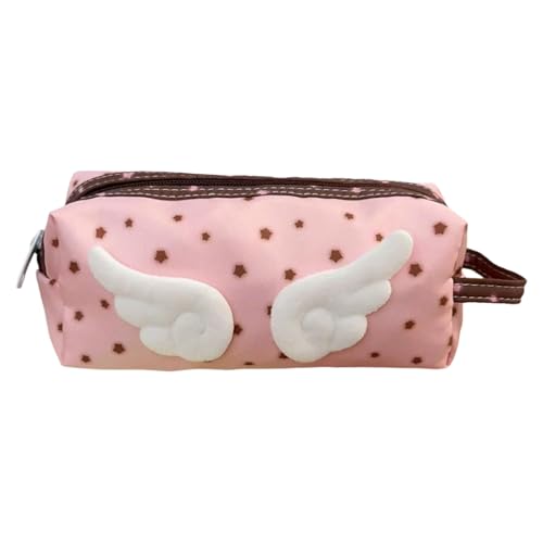 ERRORY Federmäppchen mit hoher Kapazität und Griff, Plüsch-Stifttasche, große Taschen, Reise-Kosmetiktasche für Studenten, Erwachsene, Frauen, Bonbonfarben, a von ERRORY