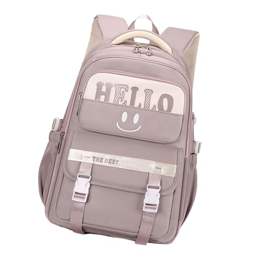 ERRORY Geräumiger Schüler-Rucksack für Teenager, multifunktionale Fächer, Schultasche, lässiger Tagesrucksack für Teenager, Mädchen, Studentenrucksack, violett ERRORY Geräumiger Schüler-Rucksack für Teenager, multifunktionale Fächer, Schultasche, lässiger Tagesrucksack für Teenager, Mädchen, Studentenrucksack, violett von ERRORY