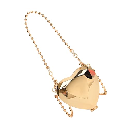 ERRORY Herzförmige Abend-Clutches Tasche für Damen und Mädchen, Handtasche, Kettenriemen, Schultertasche, Trend, Acryl, Abendtasche, Herzform, Acryl, Clutch, Handtasche, gold, One Size ERRORY Herzförmige Abend-Clutches Tasche für Damen und Mädchen, Handtasche, Kettenriemen, Schultertasche, Trend, Acryl, Abendtasche, Herzform, Acryl, Clutch, Handtasche, gold, One Size von ERRORY