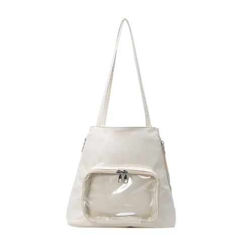 ERRORY Itabag Schultertasche, Rucksack, transparente Tasche, Kuriertasche, Damen, Itabag Toted Handtaschen für Damen Schulter, weiß, One Size ERRORY Itabag Schultertasche, Rucksack, transparente Tasche, Kuriertasche, Damen, Itabag Toted Handtaschen für Damen Schulter, weiß, One Size von ERRORY