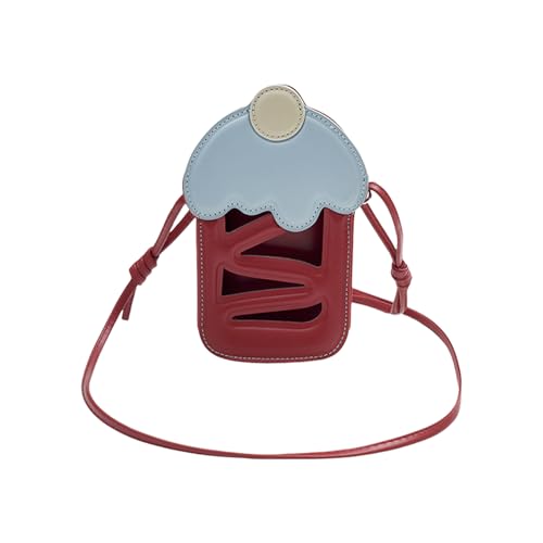 ERRORY Kleine Umhängetasche aus Leder für Damen, modische Handytasche, Geldbörse, Geldbörsen mit verstellbarem Riemen, Mini-Schulter-Handtasche, Schultertasche, Geldbörse, rot, One Size ERRORY Kleine Umhängetasche aus Leder für Damen, modische Handytasche, Geldbörse, Geldbörsen mit verstellbarem Riemen, Mini-Schulter-Handtasche, Schultertasche, Geldbörse, rot, One Size von ERRORY