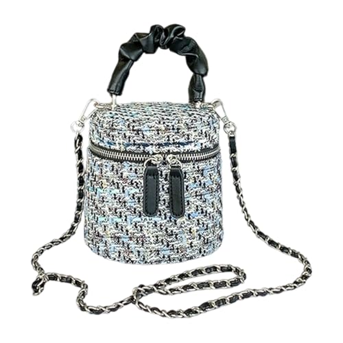 ERRORY Kleine Umhängetasche für Damen, modische Eimer-Handtasche mit abnehmbarem Riemen, Schultertasche, Tragegriff oben, Handtasche, Beuteltaschen für Damen, Schwarz , One Size von ERRORY