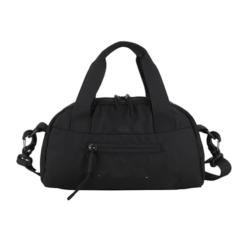 ERRORY Kompakte Reise-Umhängetasche, Nylon, geräumiger Innenraum, für Fitness-Enthusiasten, Nylon-Fitness-Tasche, Schwarz , One Size von ERRORY